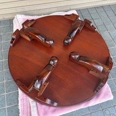 ※終了※ちゃぶ台 折りたたみ座卓 円卓　90cm×35cmの画像