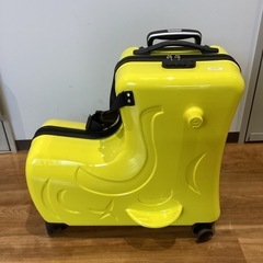 キャリーバッグ（イエロー）【町田市再生家具】251091の画像