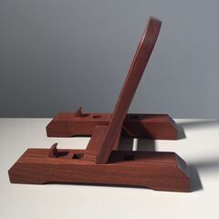 ○木製 皿立て 飾り台 皿台 プレートスタンド 組立式 破損箇所あり中古品(NF250710)517-107の画像