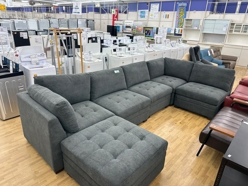 【ドリーム川西店御来店限定】Thomasville 布製モジュラーソファ6人掛け／【99540000027365】