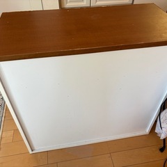処分しちゃいます！収納たっぷりキャビネット／カウンター棚（幅87cm）の画像