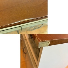 処分しちゃいます！収納たっぷりキャビネット／カウンター棚（幅87cm）の画像