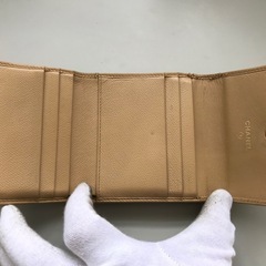 CHANEL シャネル Wホック 折り財布の画像