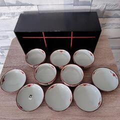 【新品】和食器 10点セット 小鉢5点+小平皿5点 木箱入りの画像