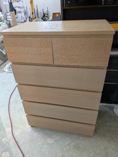 IKEA マルム チェスト 洋タンス5段引き出し6つ中古リサイクルショップ