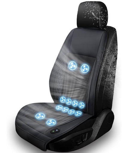 新品⭐️カーシートクーラー　（シートカバー）3段階風量調節 涼しい 蒸れない　取付簡単