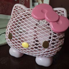 可愛いキティちゃんミニ扇風機動作確認済みの画像