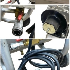 ○動作品■新興 エアーコンプレッサー 100V ヘルツフリー 常圧 一般圧 エアーツール 電動工具 BPC-8K 中古品■ジモティ姫路の画像