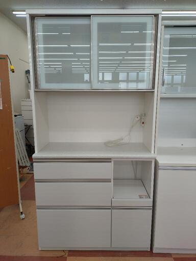 ニトリ ホワイト スライド扉 食器棚 ☆限定SALE20%OFF☆《尼崎市