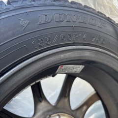 155/65R14 75Q DUNLOP ダンロップ WINTER MAXX 02 WM02 ウインターマックス 02 VELVA CHARGE ヴェルヴァ チャージ スタッドレスタイヤホイール4本セット の画像