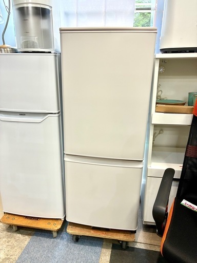 美品 2023 三菱 MR-P15H-W マットホワイト 146L 中古 家電 買取 引取 冷蔵庫