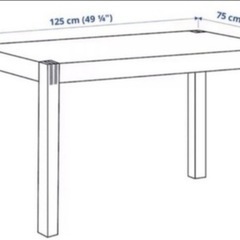 IKEA ダイニングテーブルのみ　先着順ですの画像