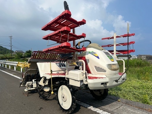 ヤンマー 5条植え　セル付き　高速乗用田植機 12馬力　VP5C コンパクト　自動水平　UFO パワステ ロータリー式 HST すこやかペダリスト  田植え機　宮崎　簡易始動動画あり