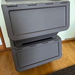 収納ケース　キャリコ　2こセット　ブラウン