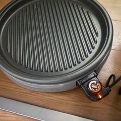【TIGER】タイガー ホットプレート CPJ-E130 モウいちまい キッチン 調理 平面・波形プレート2枚付 N0655 の画像
