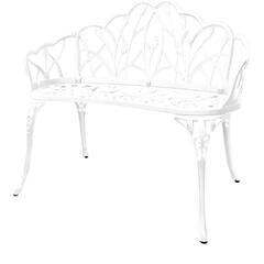 ガーデンテーブルセット　テーブル1台、チェア3脚　セット（ホワイト）の画像