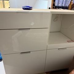 ニトリ キッチンボード ホワイトの画像