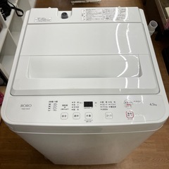 ☆ドリーム荒牧店☆ジモティー割引有☆4.5kg洗濯機/RORO/YWM-T45LW/2023の画像