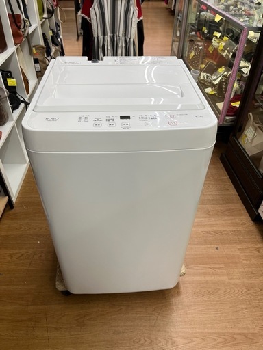 ☆ドリーム荒牧店☆ジモティー割引有☆4.5kg洗濯機/RORO/YWM-T45LW/2023