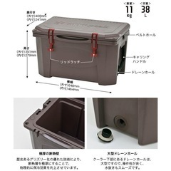 【新品】1点限り　最安値設定　ハードロッククーラー 40QT [容量38L]の画像