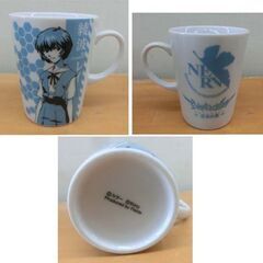 未使用 新世紀エヴァンゲリオン 陶器マグカップ2個 真実の翼 綾波レイ アスカ パチスロ 札幌 西野店の画像