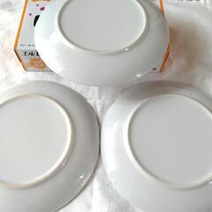【無料】平皿20cm  3枚　白の画像