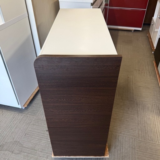 超美品‼️】天板人工大理石 102cm幅キッチンカウンター 食器棚 収納