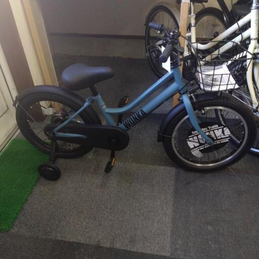 新車　引取限定　子供自転車　WONKA　18インチ　マットブルーグレー 自転車通販サイト-自転車のD-MALL館 / 親子で楽しめるツール