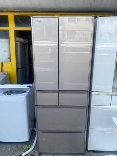 日立 HITACHI 6ドア冷蔵庫 2019年製 555L R-XG56J 日立 真空チルド R