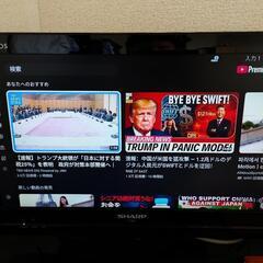 Amazon firetvstick、SHARP AQUOS、ネクタイ、バックの画像