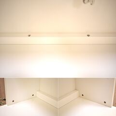 【7/17受渡完了】≪zyt2327ジ限≫ nitori/ニトリ キッチンボード/食器棚 Nバンダ90KBD-WH 幅88.5cm ホワイト 幅90cmタイプ/中古家具/宮城県仙台市 70707-08の画像