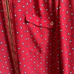 赤　長袖シャツの画像
