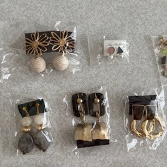 ハンドメイド　イヤリング　ピアス　アクセサリー　ジュエリーの画像