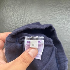 キッズ ボトムス ネイビー 80の画像