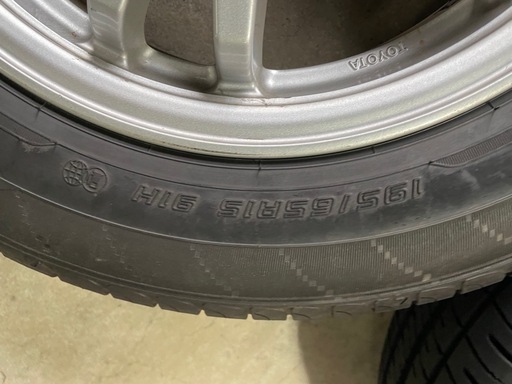 １９５／６５Ｒ１５　タイヤ・ホイール　セット　4本 ダンロップ　アルミホイール　　