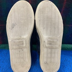 TOMMY HILFIGER トミーヒルフィガー　レザー スニーカー　ネイビー　紺　サイズ24センチ　紐履　スニーカーの画像