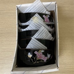 登り窯　瀬戸物　どんぶり・箸置き5客セットの画像
