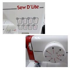ジャノメ コンパクト電動ミシン SEWD’LITE   JA525 フットスイッチ JANOME 西岡店 の画像