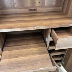 【ジャングルジャングル滋賀草津店】来店特価!!　ｷｯﾁﾝｶｳﾝﾀｰ食器棚　ﾌﾞﾗｳﾝ　　J-250742の画像