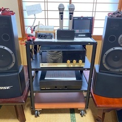 カラオケ一式UGA-N10 JOYSOUND スピーカー・ボーズ301　ソニー テレビ　３２インチ 簡単立ち上げ　R6年3月最終データーの画像