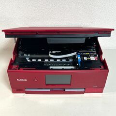 キャノン プリンター Canon 本体 PIXUS TS8430 レッド 赤 インクジェット 複合機 動作確認済み 除菌 清掃済み 【 印刷枚数5400枚 】yの画像