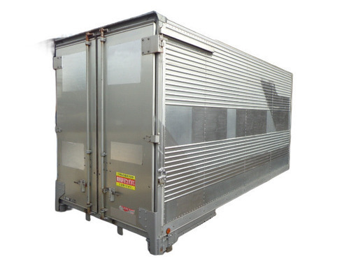 トラックコンテナ 箱 4560x1900x2350 鍵付 ロング アルミバン 冷凍冷蔵 保冷 倉庫 物置 ガレージ コンテナハウス 愛媛より