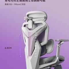 新品　組み立て済　AutoFull(オートフル) G7 オフィスチェア 椅子 デスクチェア 人間工学 チェア テレワーク 疲れない 人体工学椅 メッシュチェア 10段階調整背もたれ 3ゾーンランバーサポート 4Dヘッドレスト 6Dアームレスト 約140度リクライニング 統合されたワイヤー制御調整 グレー オットマン有りの画像