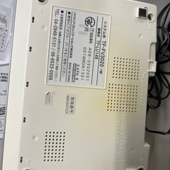 9401-10★パイオニア/Pioneer/コードレス留守番電話/TF-FV3020/ホワイト/子機通電なし/ 電話機一般★の画像