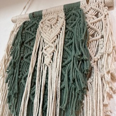 大型　マクラメ編みの画像