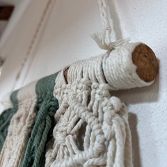 大型　マクラメ編みの画像