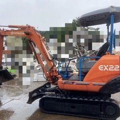 ミニユンボ油圧ショベル日立 EX22 アワメータ3985時間 動...