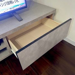 テレビボード テレビ台 ローボード コンクリート調 幅160cmの画像