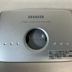 ￥1000/9445-06★希少 AIWA アイワ HS-PX380 ステレオカセットプレーヤー 1998年購入 ヴィンテージ 箱・付属品あり ジャンク扱い★の画像