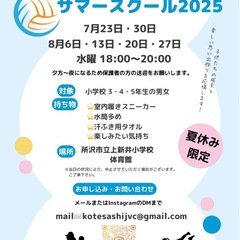 🏐小学生バレーボールのサマースクール🏐